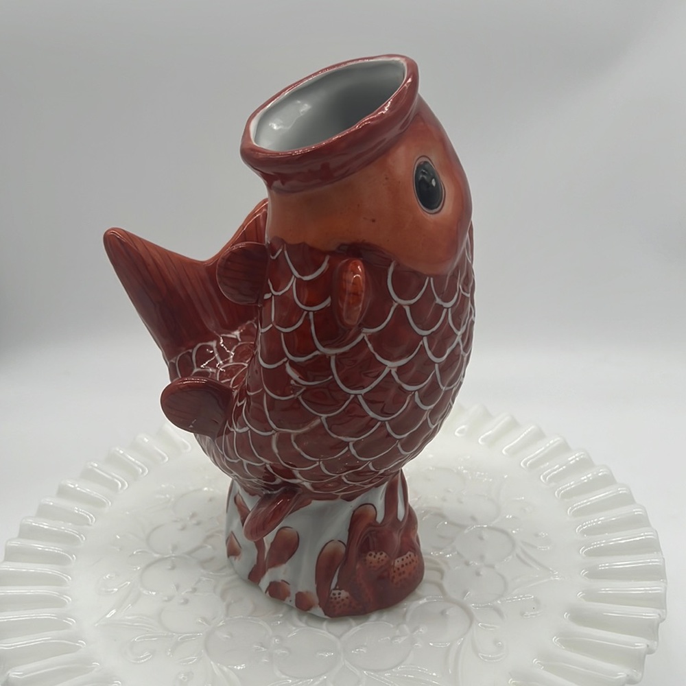 Koi fish vase